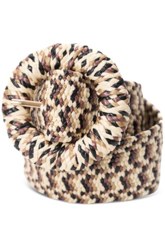 I.n.c. International Concepts Women's Stretch Woven Multicolor Belt S/M