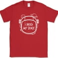 thumbnail image 1 of I need My Space T-Shirt Funny SciFi Space Astronaut Humor Novelty Tee - Red, 2XL, 1 of 1