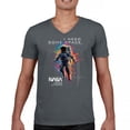 thumbnail image 1 of I need Some Space NASA Men's V-Neck T-shirt Universe Astronaut Paint Splatter, 1 of 7
