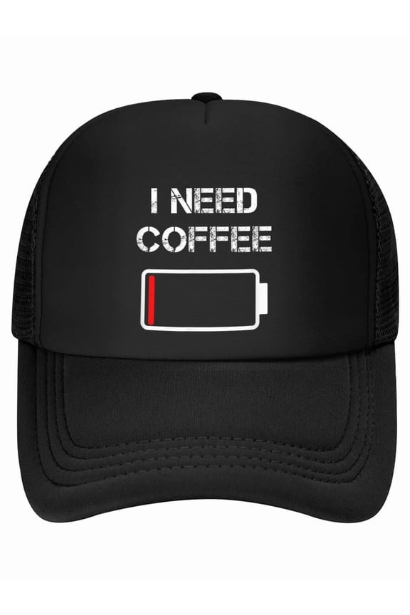 I need coffee funny coffee cups battery beans coffee Baseball Cap