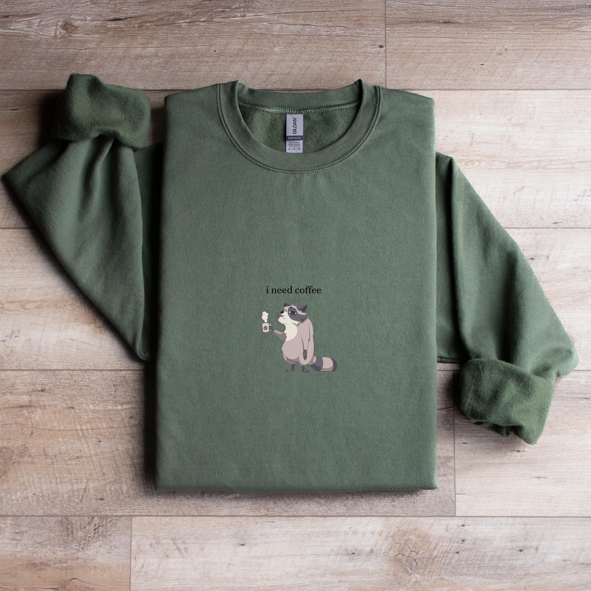 I'm Just Here For The Snacks Raccoon Christmas Sweatshirt, Funny Raccoon Christmas Sweatshirt 2D0576