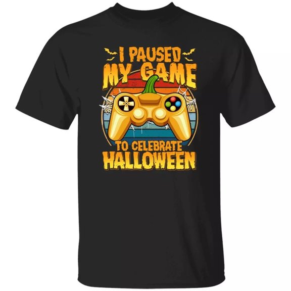 I paused my game to celebrate Halloween Unisex T-Shirt Gamer golden