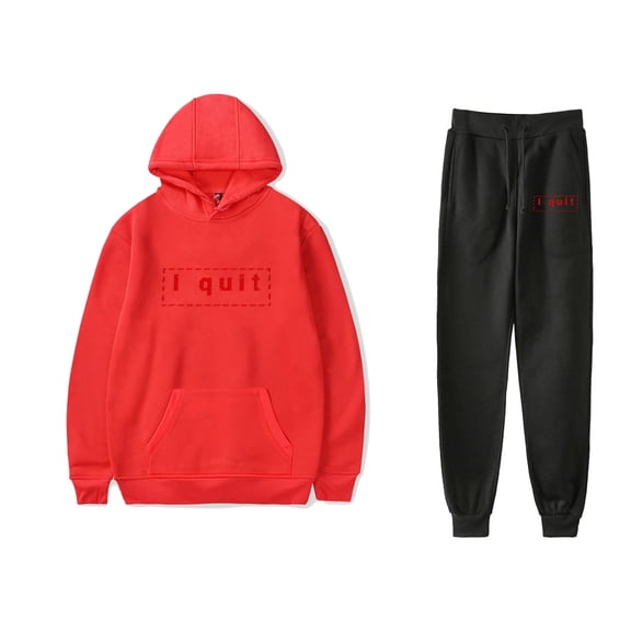 I quit Sweatsuit 2025 New Album Hoodies Jogger Pants Sets Casual Fashion Fall Suit