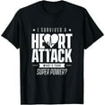 thumbnail image 1 of I survived a heart attack Heart Attack Survivor Infarct T-Shirt, 1 of 4