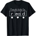 thumbnail image 1 of I teach kids to read Science of Reading Funny men women T-Shirt, 1 of 4