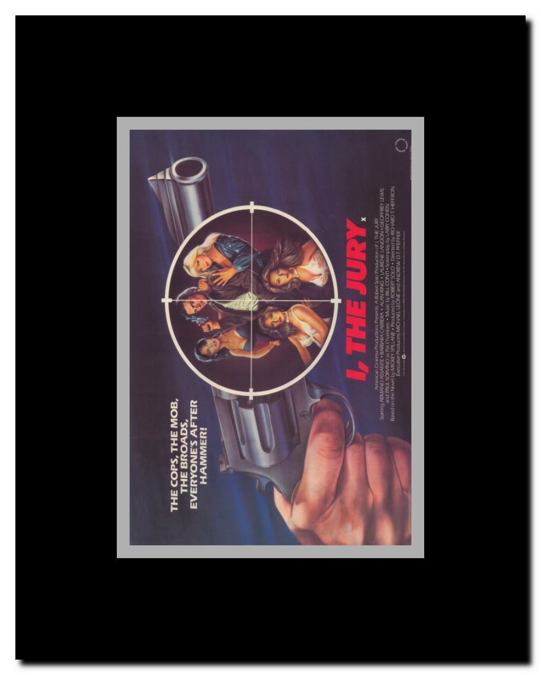 I the Jury Framed Movie Poster