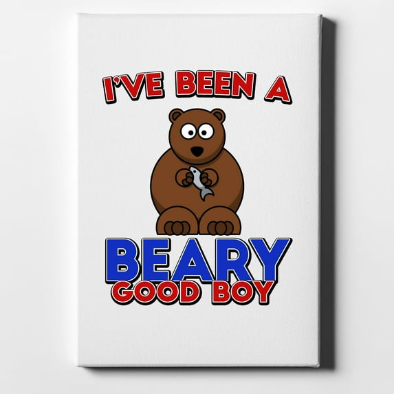 I've Been A Beary Good Boy - 11" x 14" - Decorative Canvas Wall Art - White Edge - 5/8" Gallery Wrapped