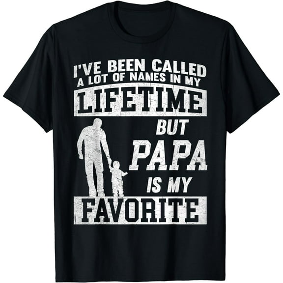 I've Been Called A Lot Of Names But Papa Father's Day Funny Creative Graphic T-Shirt