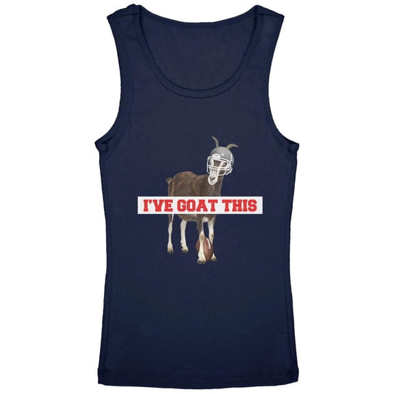 I've Goat This Football Youth Girls Tank Top Navy YXL