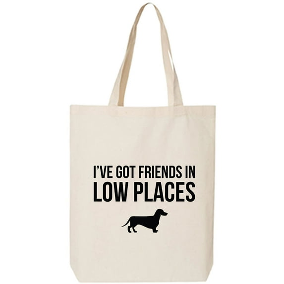 I've Got Friends In Low Places Cotton Canvas Tote Bag