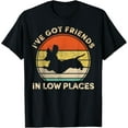 thumbnail image 1 of I've Got Friends In Low Places Funny Dachshund Wiener Dog T-ShirtMen and women, White Black T-shirt, size: Extra large S-1227XL, 1 of 4