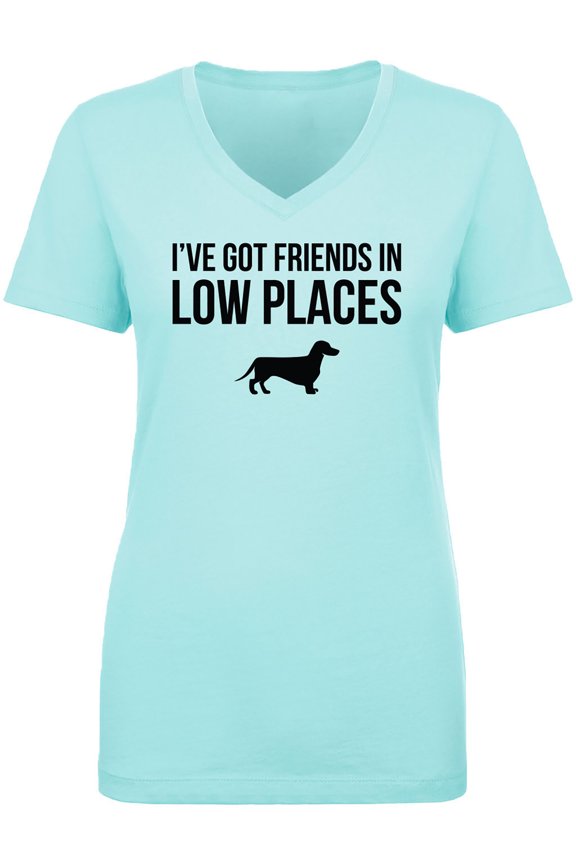 I've Got Friends In Low Places Womens V-Neck T-Shirt
