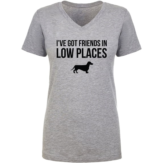 I've Got Friends In Low Places Womens V-Neck T-Shirt