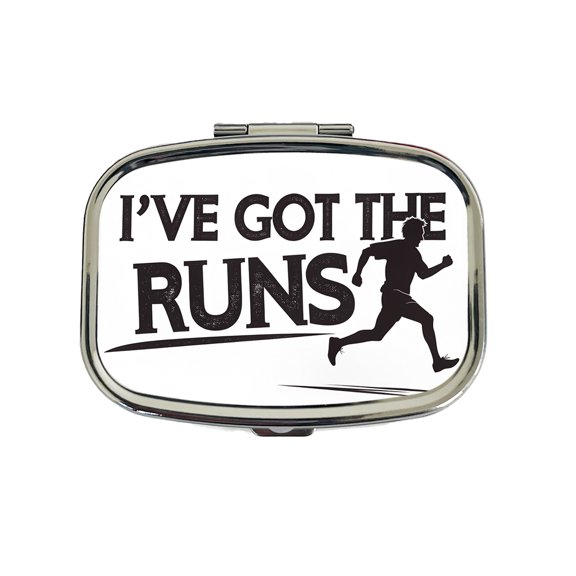 I've Got The Runs Funny Running Jogging Small Travel Handbag Pill Box Case