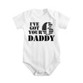 thumbnail image 1 of I’ve Got Your 6 Daddy Baby Bodysuit - Soft Cotton Newborn Romper for Baby Boy Girl White-style-1 6-9M, 1 of 5