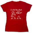 thumbnail image 1 of I've Got Your B*ck Sarcastic Humor Novelty Funny Women's Casual Tees, 1 of 3