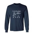 thumbnail image 1 of I've Got Your B*ck Sarcastic Humor Novelty Men's Long Sleeve Shirts, 1 of 3