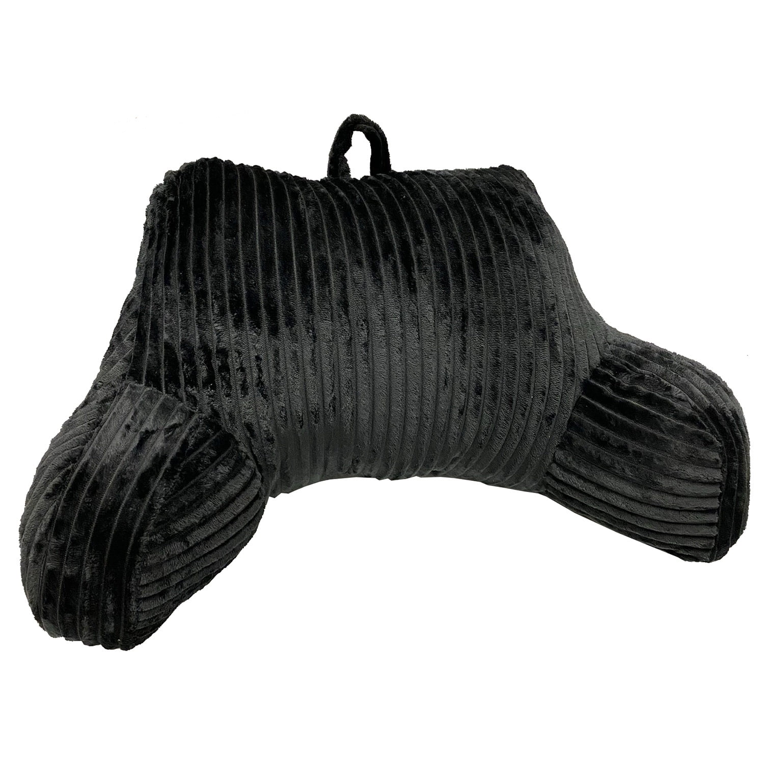 I’ve Got Your Back Corduroy Bed Rest Pillow, Black, 21x18x16 Inches