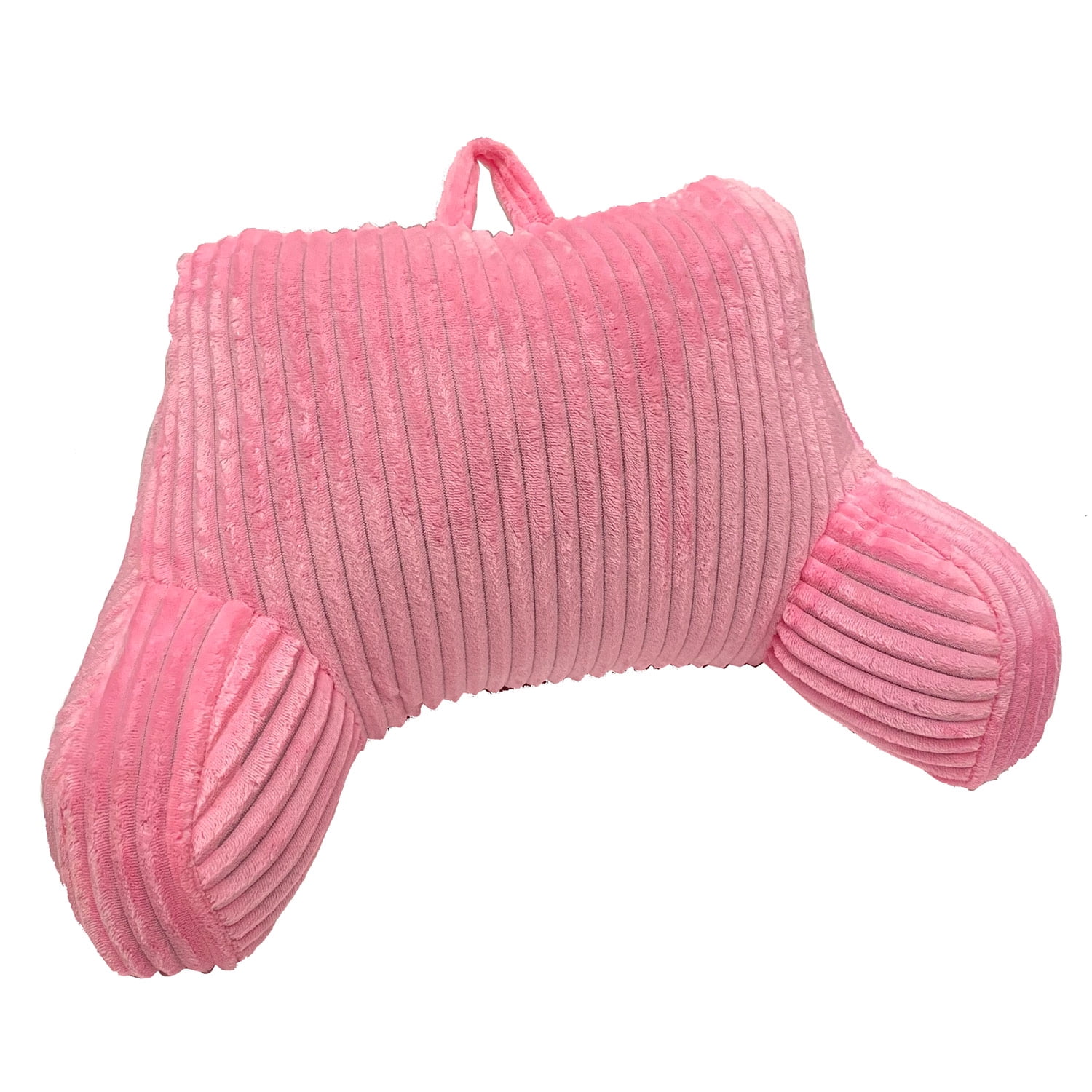 I’ve Got Your Back Corduroy Bed Rest Pillow, Pink, 21x18x16 Inches