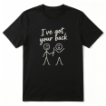 thumbnail image 1 of I've Got Your Back Figure Vintage Graphic Tee for Men and Women, Friendship BBQ Cotton Short Sleeves T-Shirt, 1 of 5