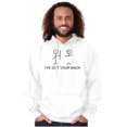 thumbnail image 1 of I've Got Your Back Funny Nerdy Unisex Plus Fleece Graphic Hoodie Brisco Brands 2X, 1 of 5