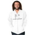 thumbnail image 1 of I've Got Your Back Funny Nerdy Unisex Fleece Graphic Zip Up Hoodie Brisco Brands 4X, 1 of 5