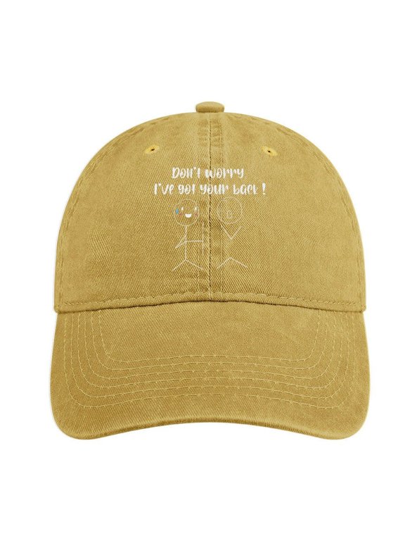 I’ve Got Your Back Sand Colour Hat Adjustable Funny Fashion Unisex Baseball Cap for Men Women