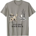 thumbnail image 1 of I've Got Your Back Skeleton Dog Funny Halloween T-Shirt, 1 of 5