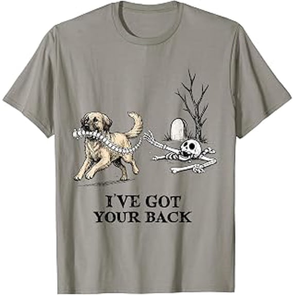 I've Got Your Back Skeleton Dog Funny Halloween T-Shirt