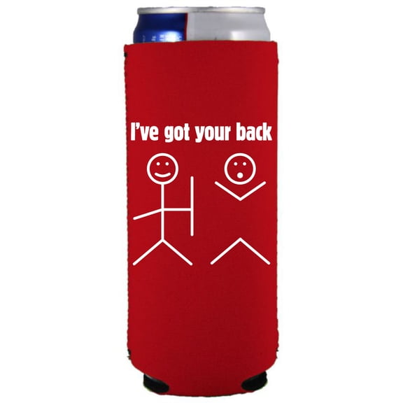 I've Got Your Back Slim Can Coolie (Red)