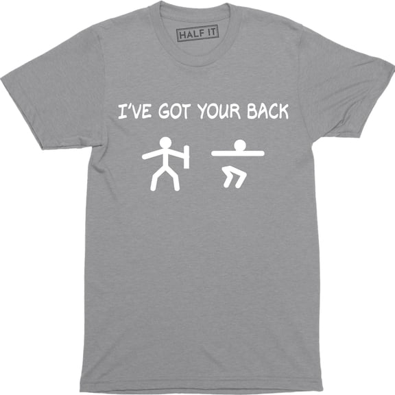 I've Got Your Back Stickman Stickmen Funny Mens Geek Nerd Computer T-Shirt
