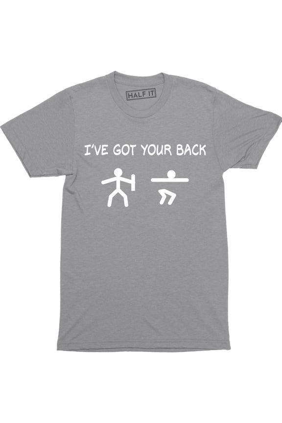 I've Got Your Back Stickman Stickmen Funny Mens Geek Nerd Computer T-Shirt