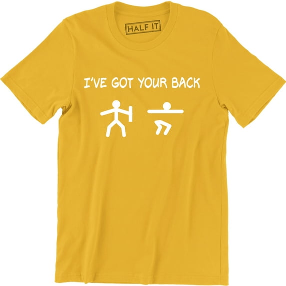I've Got Your Back Stickman Stickmen Funny Mens Geek Nerd Computer T-Shirt