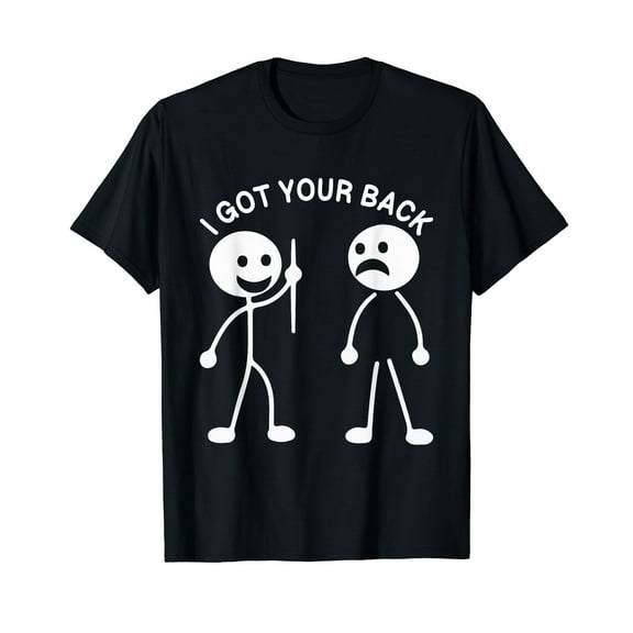 I've Got Your Back T-Shirt Funny Skeleton Stickman T-Shirts for Men Women