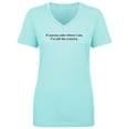 thumbnail image 1 of I've Left The Country Womens V-Neck T-Shirt, 1 of 3