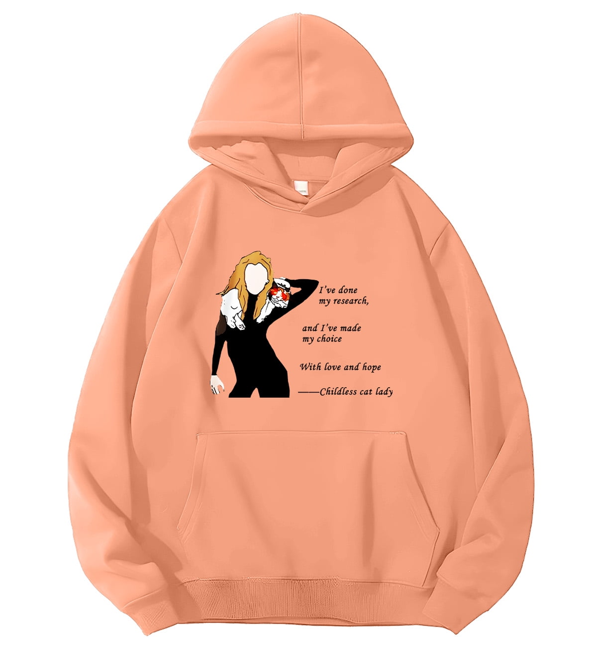 I've Made My Choice Childless Cat Ladies 2024 Hoodie With Love and Hope