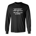 thumbnail image 1 of I've Reached The Age Where My Brain Has Switched From Sarcastic Novelty Gift Idea Adult Humor Funny Men's Long Sleeve Shirts, 1 of 3