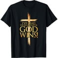 thumbnail image 1 of I've Read the Final Chapter God Wins Christian Faith Cross T-Shirt100% cotton short-sleeved shirt for both men and women, 1 of 6