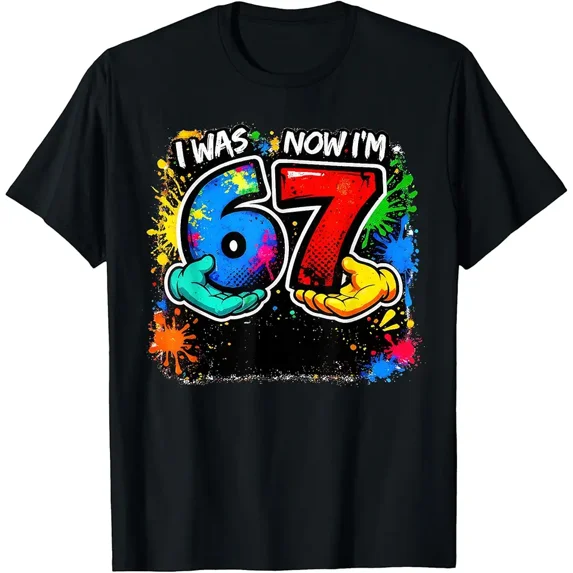 I was 6 Now I'm 7 7th Birthday 6 7 Birthday Boys T-Shirt