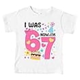 thumbnail image 1 of I was 6 Now I'm 7 T-Shirt for Kids Birthday - 100% Cotton - Ship from USA - 6 7 Meme Shirt Red, 1 of 2