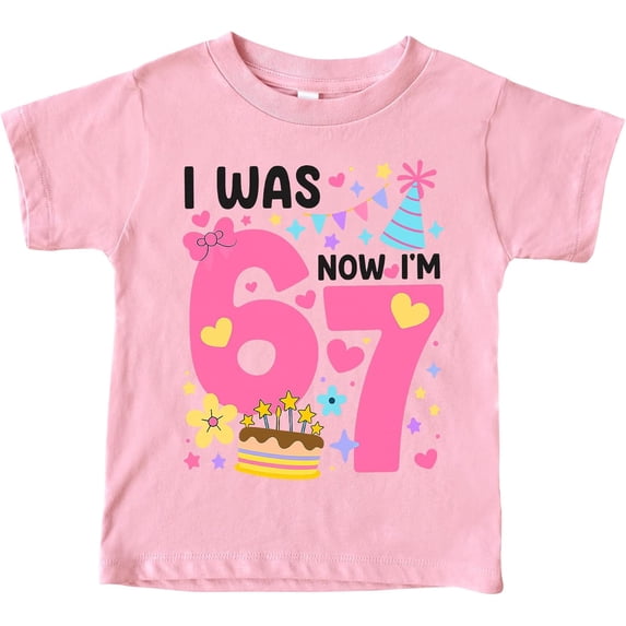 I was 6 Now I'm 7 T-Shirt for Kids Birthday - 100% Cotton - Ship from USA - 6 7 Meme Shirt Red