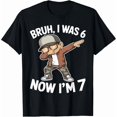 thumbnail image 1 of I was 6 Now I'm 7 Year Old 7th Birthday 67 Meme Dabbing Boys T-Shirt, 1 of 8