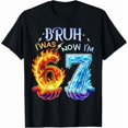 thumbnail image 1 of I was 6 Now Im 7 Shirt Bday 7 Years I was Six Now I'm Seven T-Shirt, 1 of 8