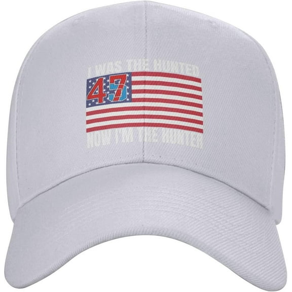 I was The Hunted and Now I'm The Hunter Hat I was The Hunted Now I'm The Hunter Trucker Cap for Men Women Black K10