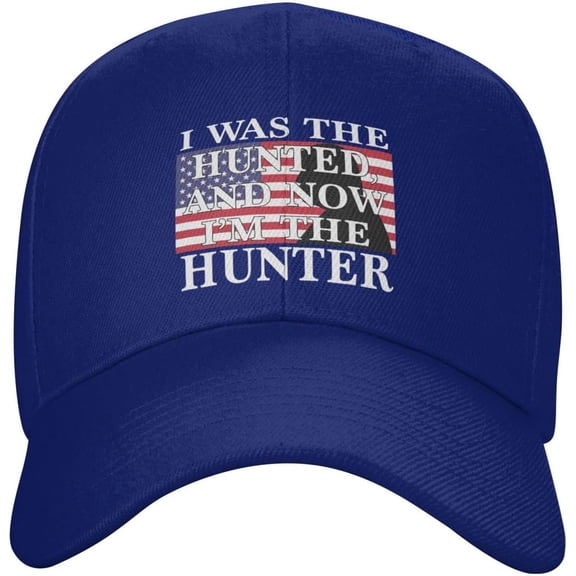 I was The Hunted and Now I'm The Hunter Hat I was The Hunted Now I'm The Hunter Trucker Cap for Men Women Black K37