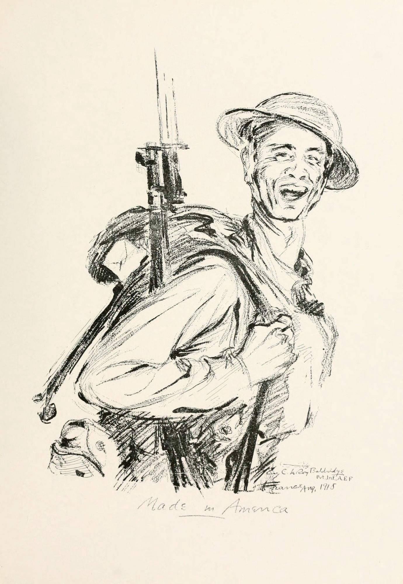 I was there 1919 Canvas Art - C Leroy Baldridge (18 x 24)
