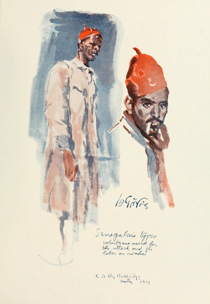 I was there 1919 Senegalese Canvas Art - C Leroy Baldridge (18 x 24)