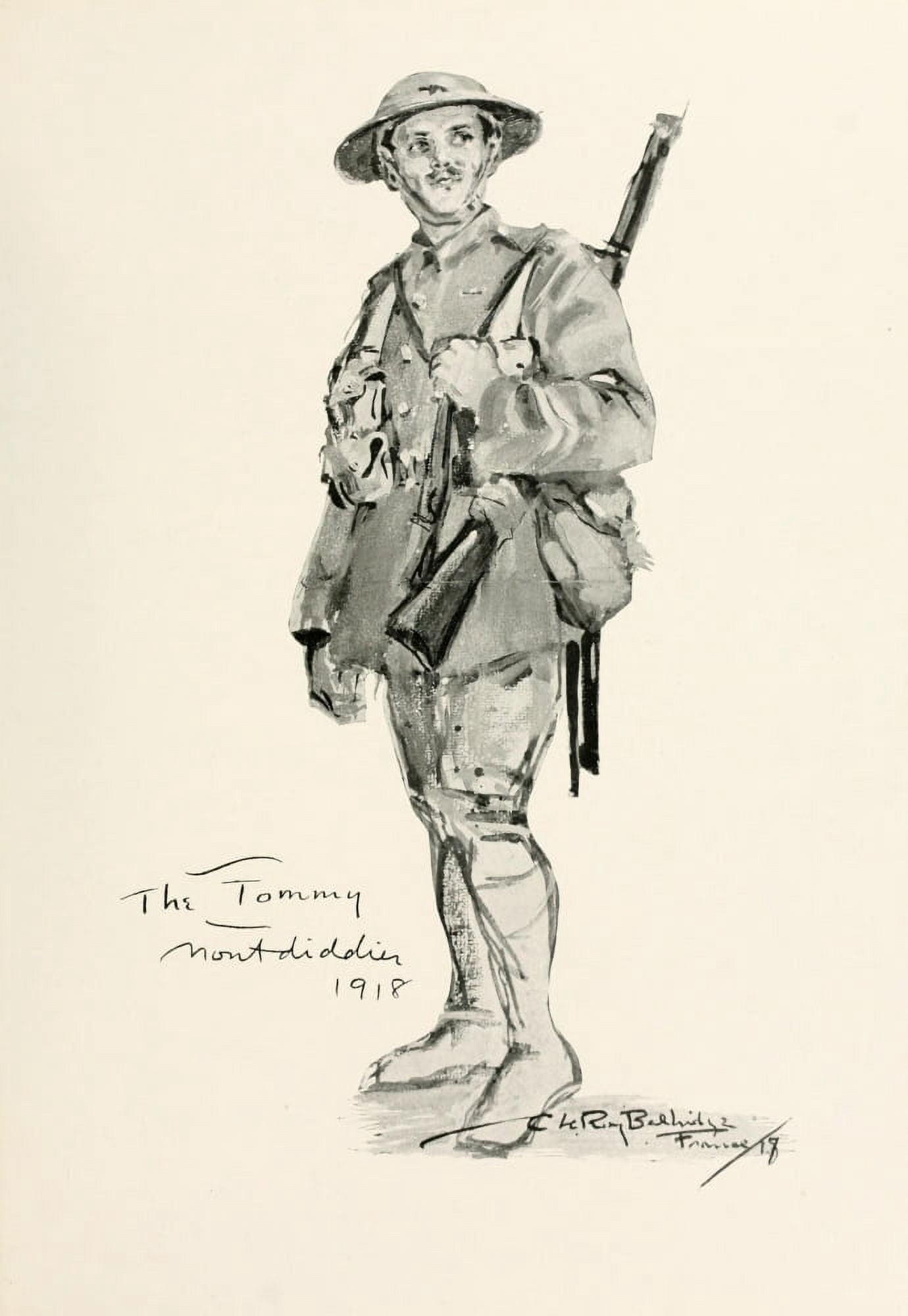 I was there 1919 The Tommy Canvas Art - C Leroy Baldridge (18 x 24)