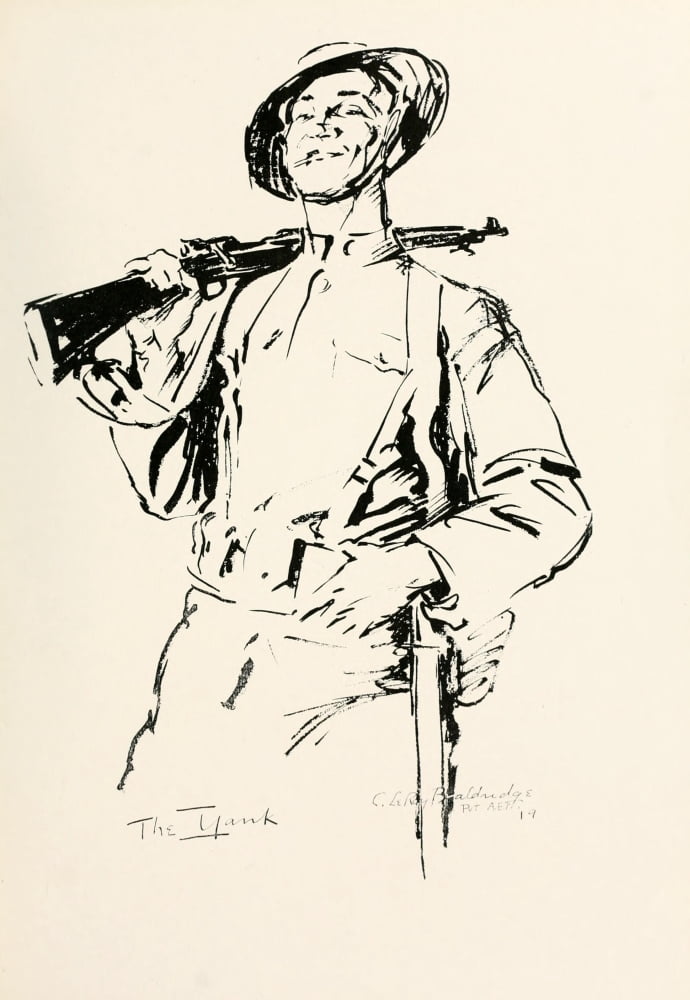 I was there 1919 The Yank Canvas Art - C Leroy Baldridge (18 x 24)