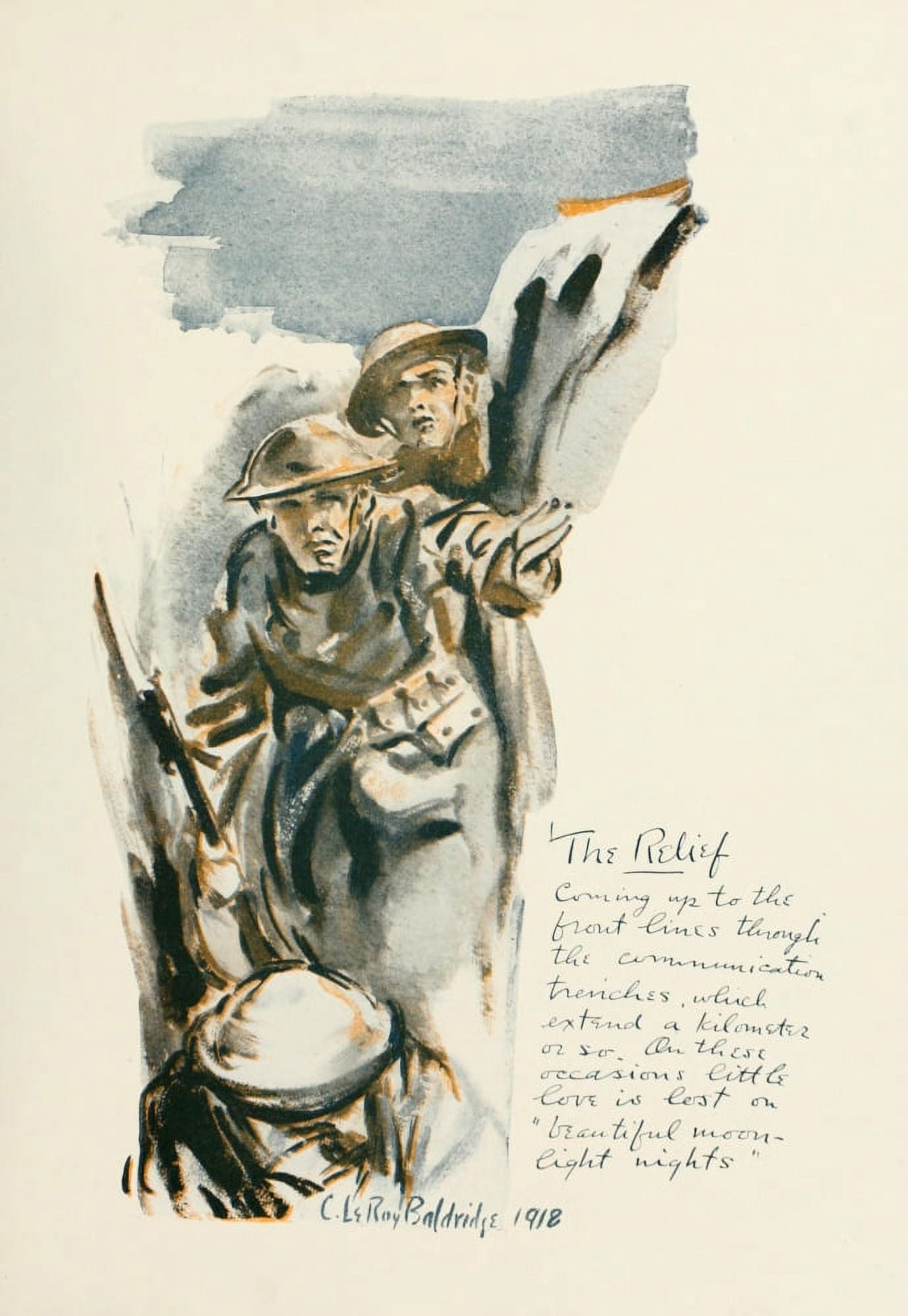 I was there 1919 The relief Canvas Art - C Leroy Baldridge (24 x 36)